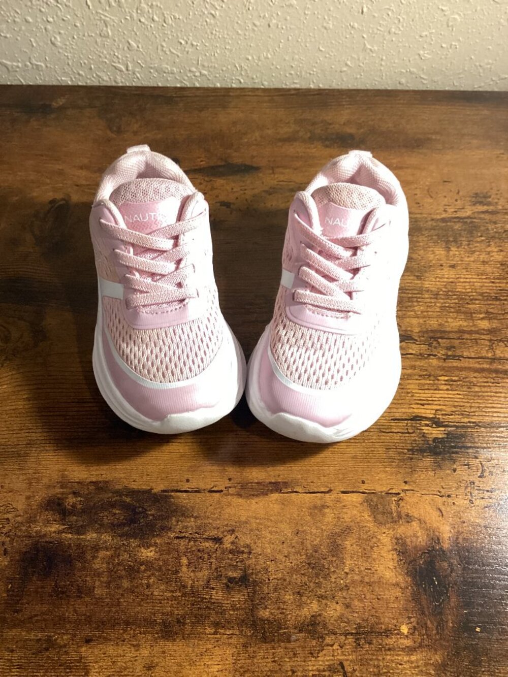 Nautica Girls Pink Mesh Athletic Sneakers – Lightweight Running Shoes